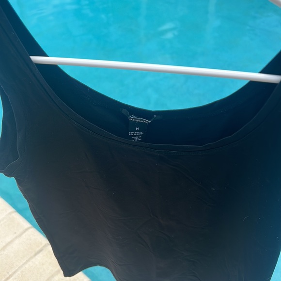 Alfani Black Tank Top sz M Ultrasoft super cute Modest NWOT Loungewear Cami - Picture 12 of 12
